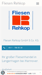Mobile Screenshot of fliesen-rehkop.de